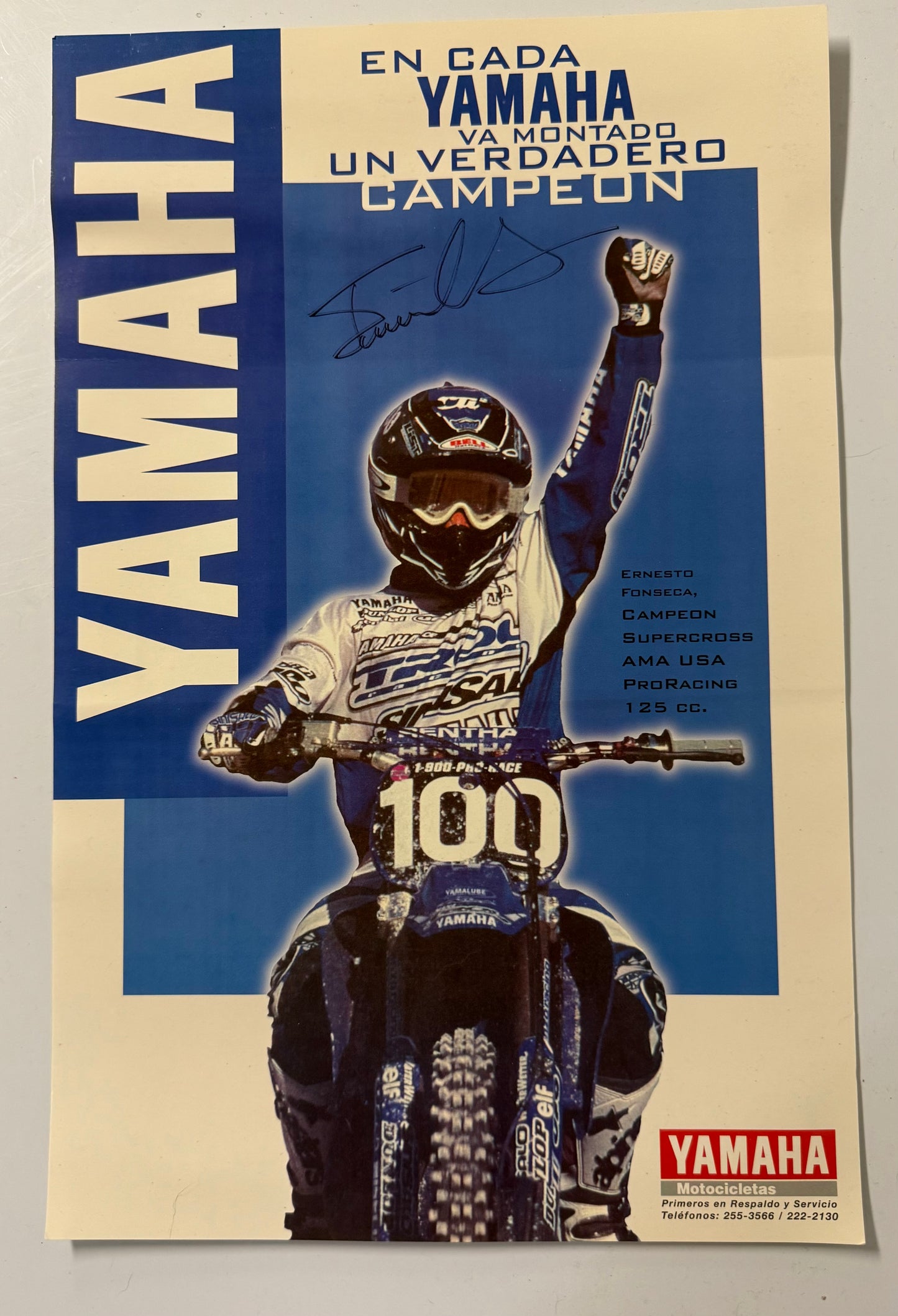 Ernesto Fonseca Signed Costa Rica Poster
