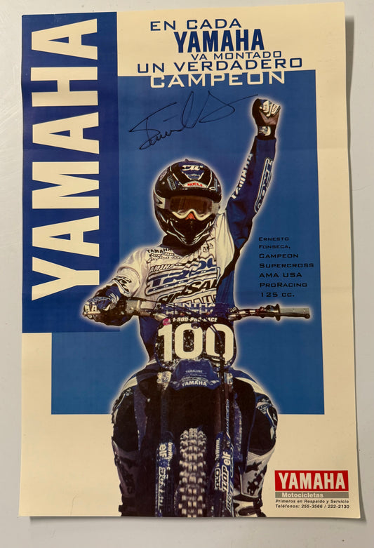 Ernesto Fonseca Signed Costa Rica Poster